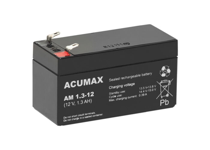 აკუმულატორი: Acumax 12V 1.3ah (AM 1.3-12)