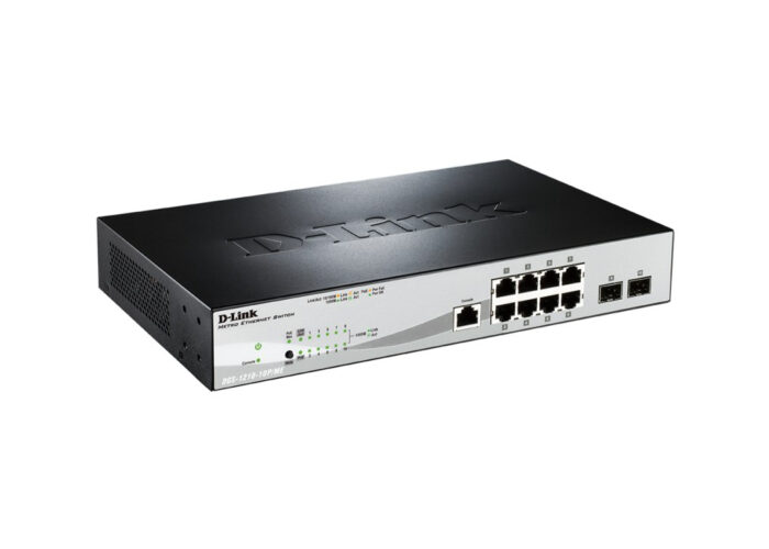 სვიჩი: D-Link DGS-1210-10P/ME/B Managed L2 Metro Ethernet Switch