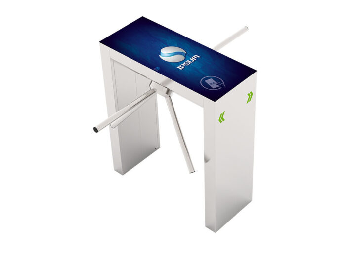 ტურნიკეტი: Atlas CRB 220D - Double Leg Turnstile with Glass Cover