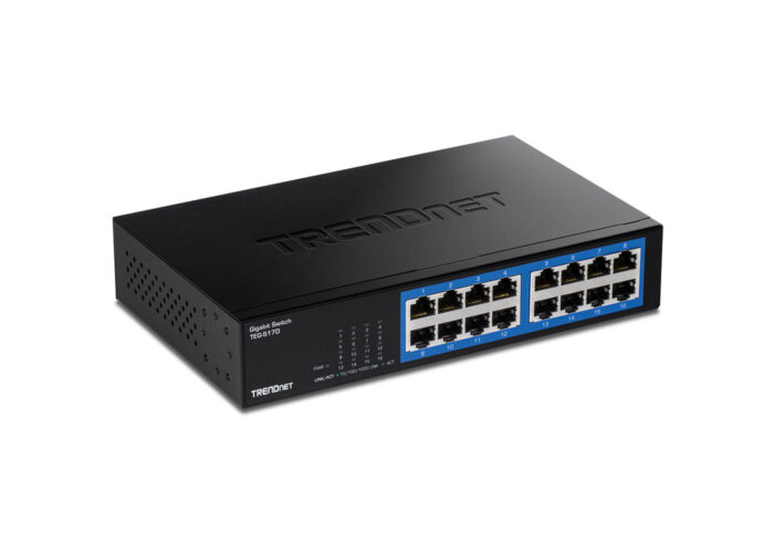 სვიჩი: TRENDNet 16-Port Gigabit Desktop Switch /w metal case