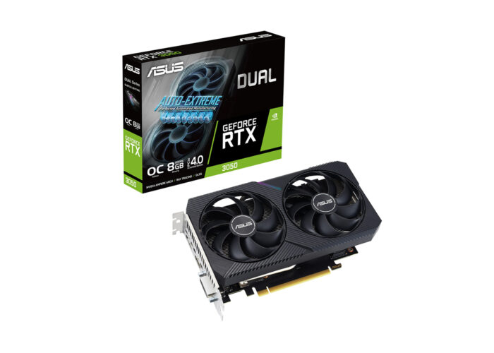 ვიდეო ბარათი: Asus GeForce RTX 3050 8GB GDDR6 DUAL OC V2 DUAL-RTX3050-O8G-V2