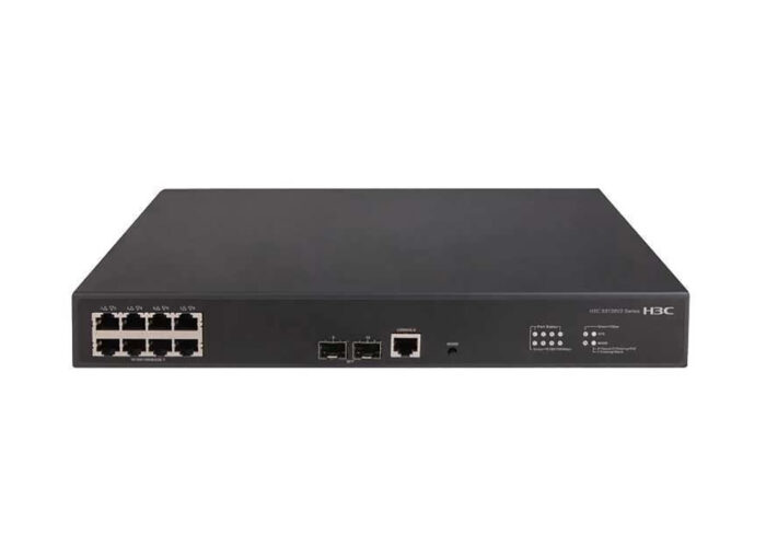 სვიჩი: H3C S5120V2-10P-LI L2 Ethernet Switch with 8*10/100/1000Base-T Ports and 2*1000Base-X SFP Ports,(AC)