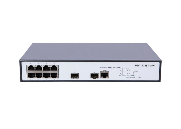 სვიჩი: H3C S1850-10P 10-Port Gigabit Ethernet Switch(8GE+2SFP)