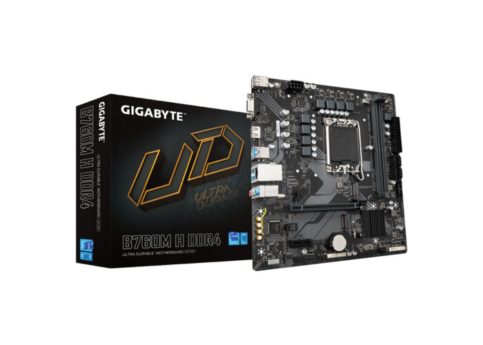 დედა დაფა: Gigabyte B760M H DDR4 2DDR4 LGA1700