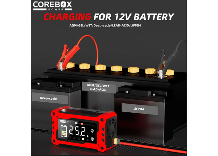 აკუმულატორის დამტენი: COREBOX Smart Charger 12V 25A 24V 10A - Image 5